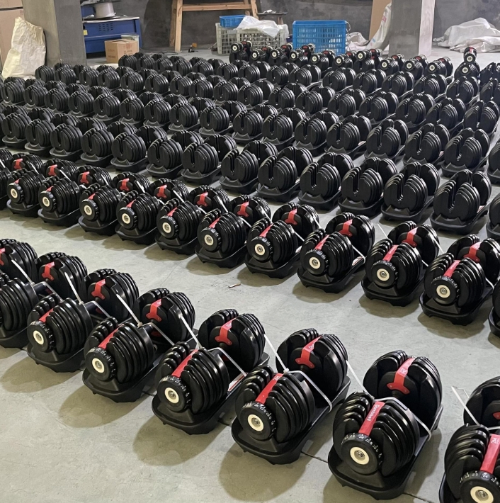 Adjustable Dumbbell 24kg 52.5lb 40kg 90lb Easy Adjustable Steel Dumbbell Fitness Equipment for Home