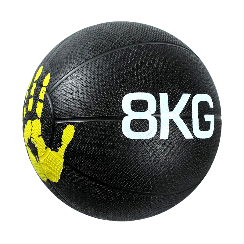 Rubber Medicine Ball with Double Grip 1-10kg Iron Sand Custom Logo Med Ball Lbs for Dynamic Multifunctional Exercise
