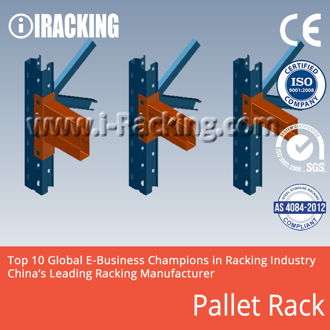 Customized Adjustment Heavy Duty Pallet Warehouse Storage Steel Metal Shelf Racking for Industrial Solutions