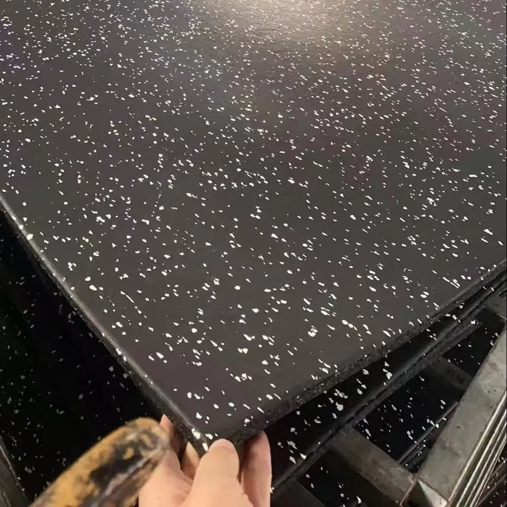 High Elastic 15mm 20mm Gym Rubber Floor Mat with EPDM Granules