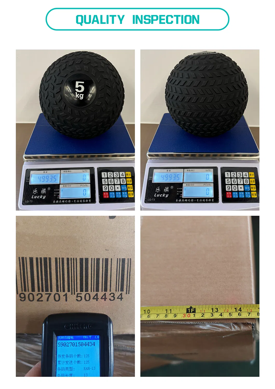 Rubber Slam Ball Detail