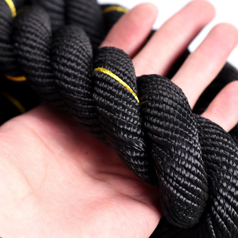 High-Quality Handcrafted Black Battle Ropes