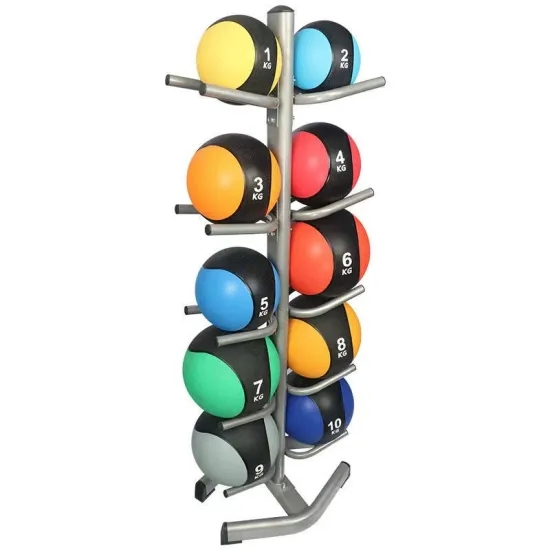 High-Quality Gym Equipment Two Color Rubber Weight Ball Medicine Ball Fitness Yoga Ball