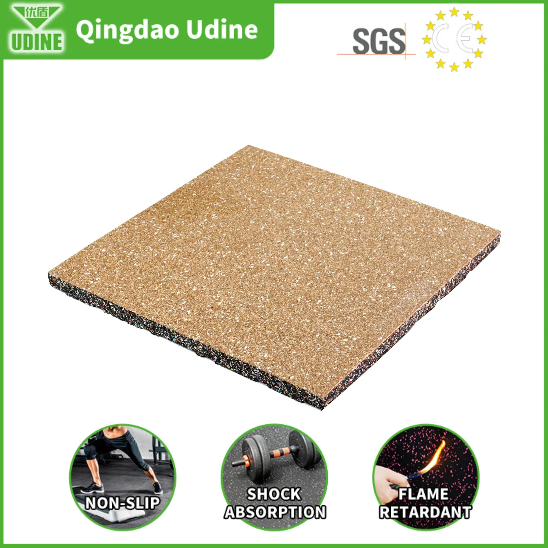 Premium Gym Flooring Mats Composite Mat Non-Toxic Flooring Gym