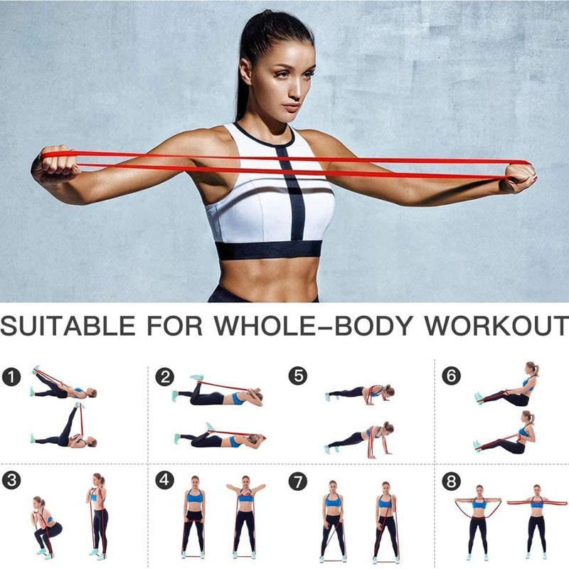 Elastic Rubber Band for Gym Yoga Exercise Fitness Resistance Bands