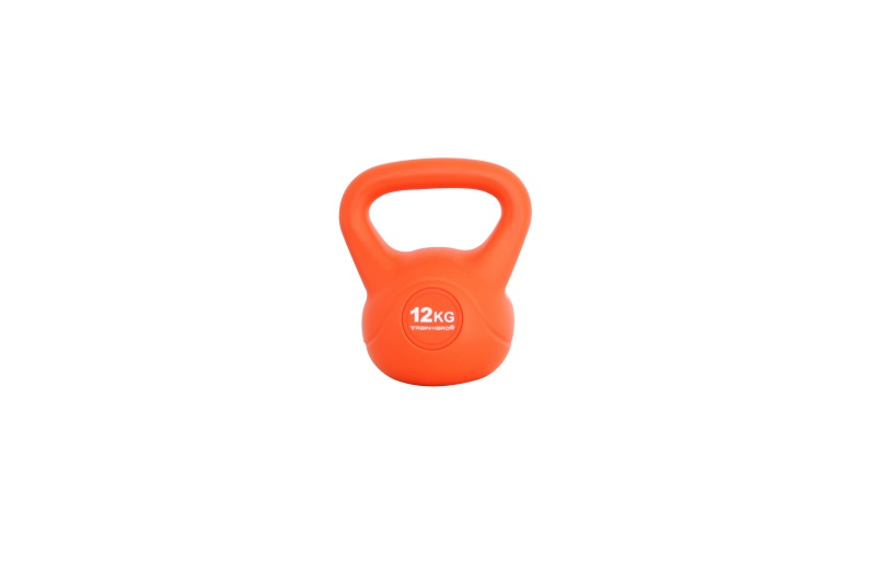 Balanced Cement Kettlebell with Color-Coded Weights - Anti-Scratch