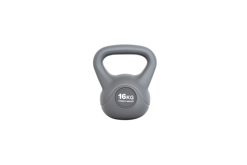 Balanced Cement Kettlebell with Color-Coded Weights - Anti-Scratch