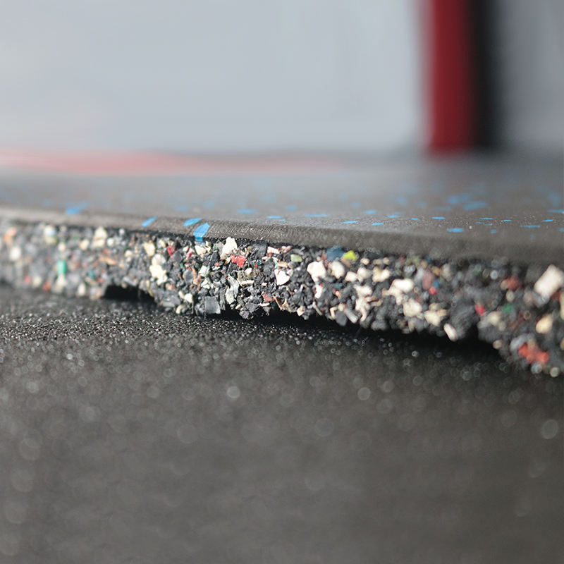 Factory Custom EPDM Rubber Flooring Interlock Colorful Fleck DOT Rubber Gym Mat