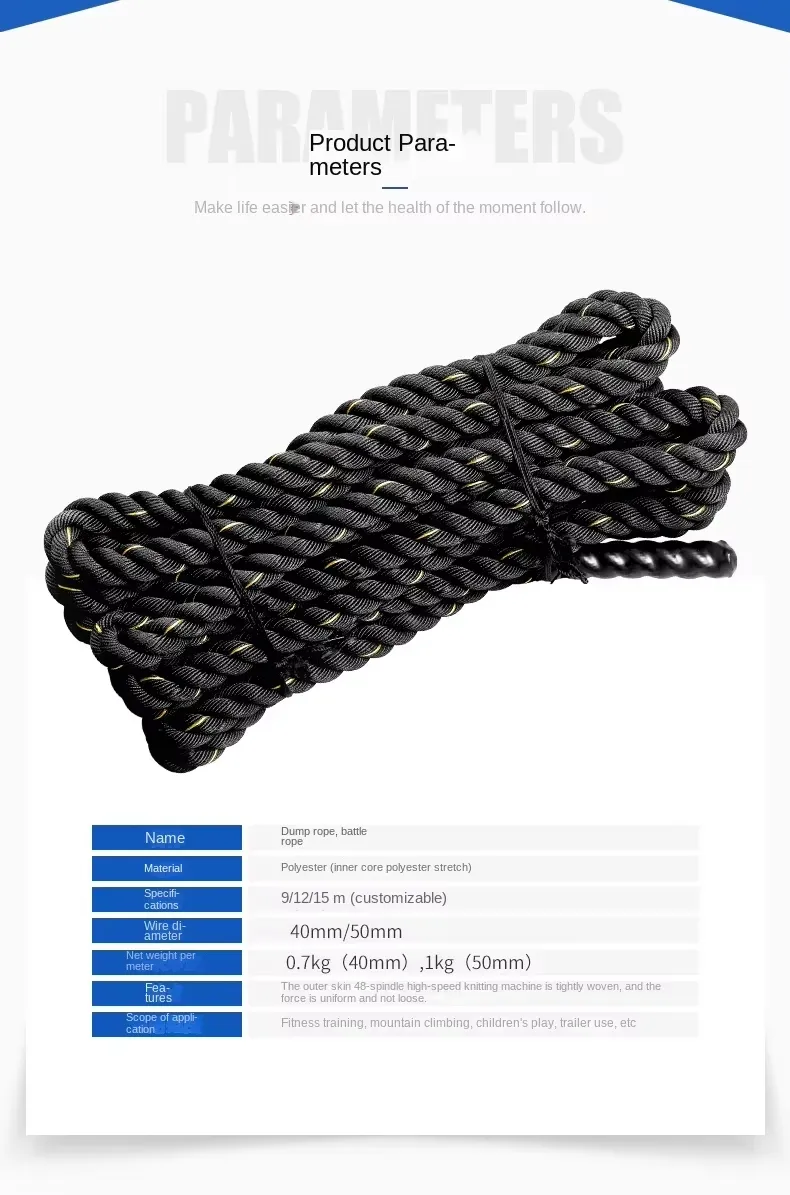 Black Battle Ropes 3