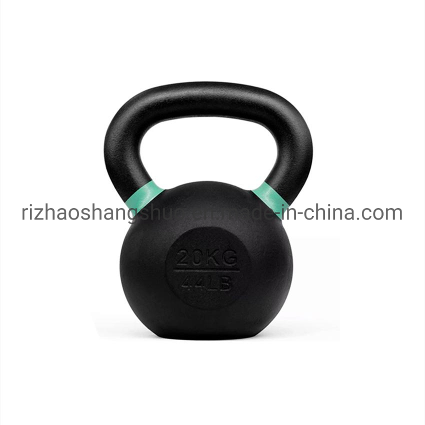 Crossfit Gym Wholesale Exercise Equipment Powder Coated Casting Iron Kettlebell Cast Iron Kettlebell
