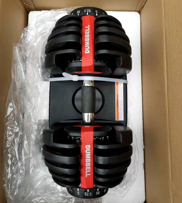 Adjustable Dumbbell 24kg 52.5lb 40kg 90lb Easy Adjustable Steel Dumbbell Fitness Equipment for Home