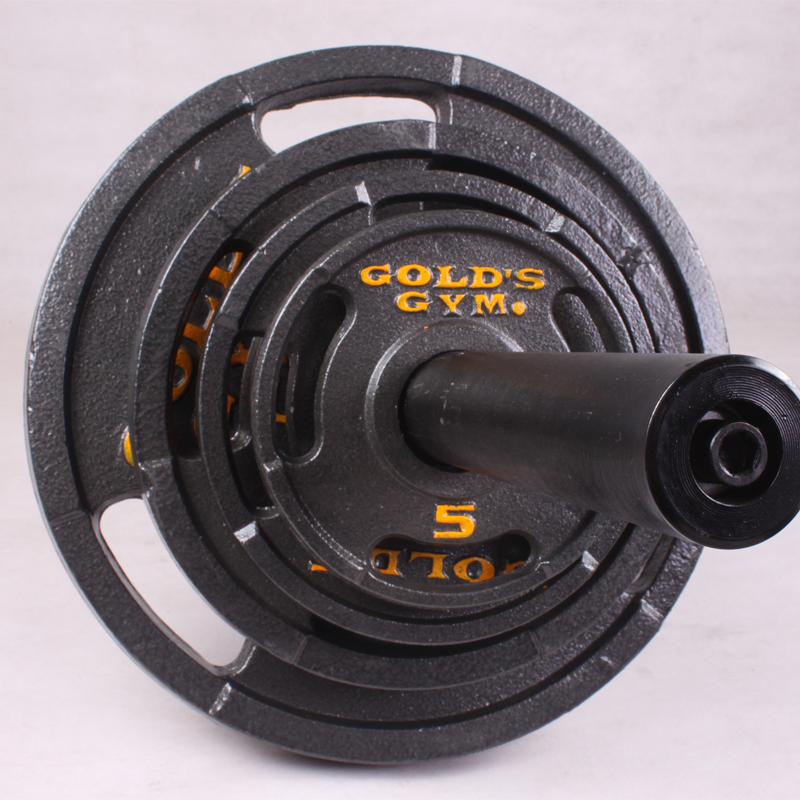 Factory Price Gym Equipment Fitness Equipment Cast Iron Barbell Bumper Plates