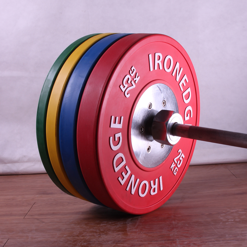 Factory Price Fitness Exercise Equipment Body Building Rubber Barbell Bumper Plates