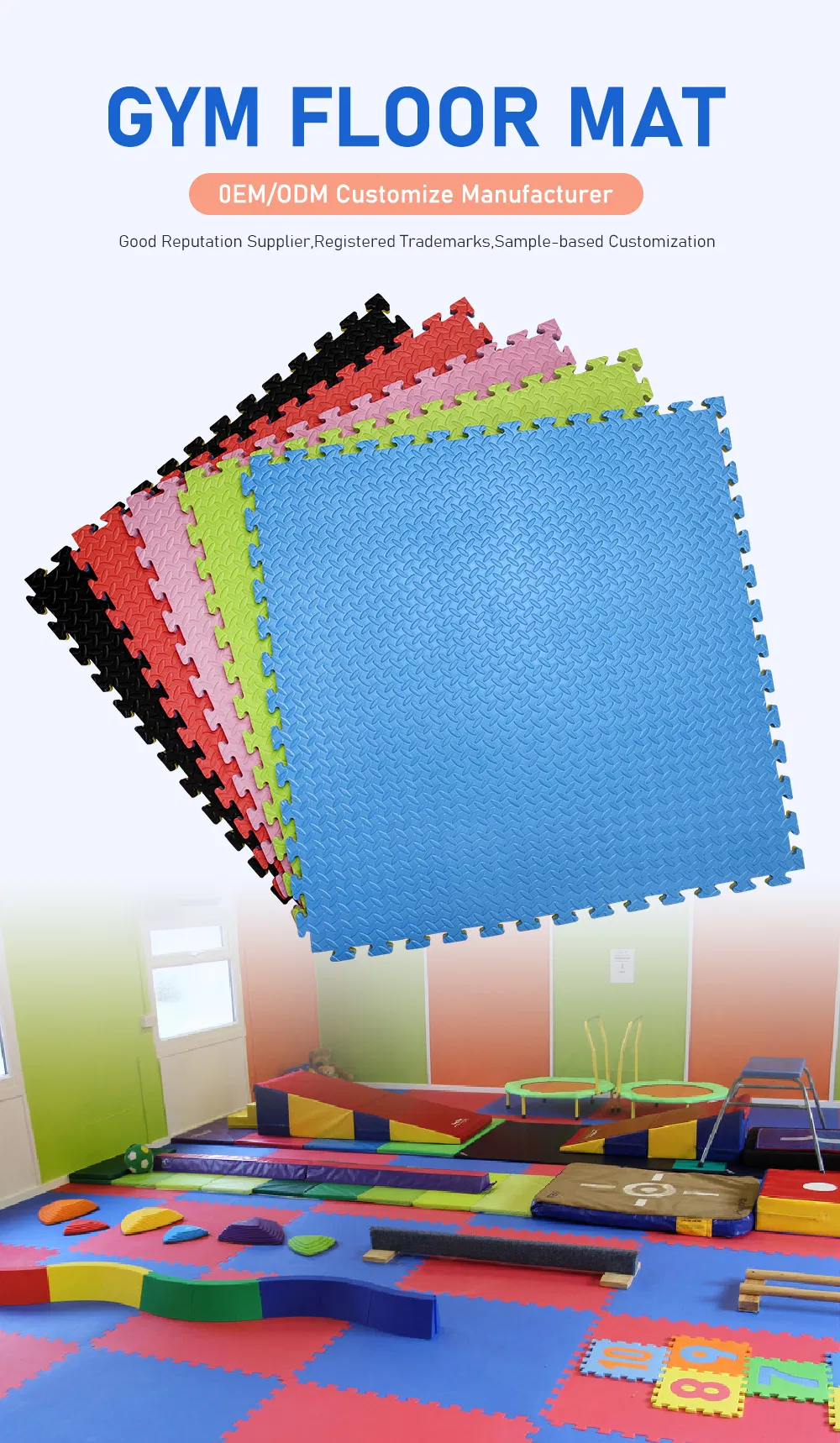 EVA Taekwondo Floor Gym Exercise Tatami