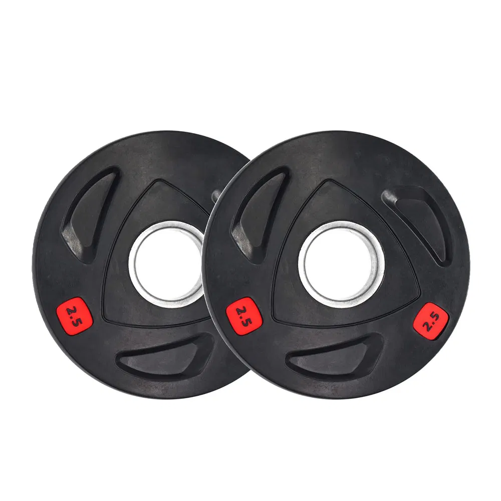 Factory High Quality Custom Logo Fitness Gym Weight Bumper Plate Rubber Coated Barbell Plate