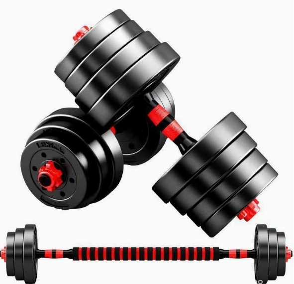 Versatile Cement Adjustable Dumbbell and Kettlebell Set for Home Workouts