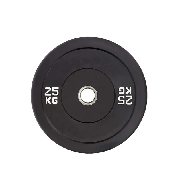 Black rubber bumper plates