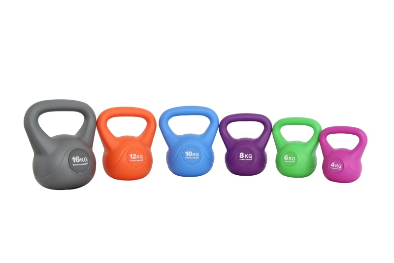 Balanced Cement Kettlebell with Color Coded Kettlebell Anti-Scratch, Fast Dispatch