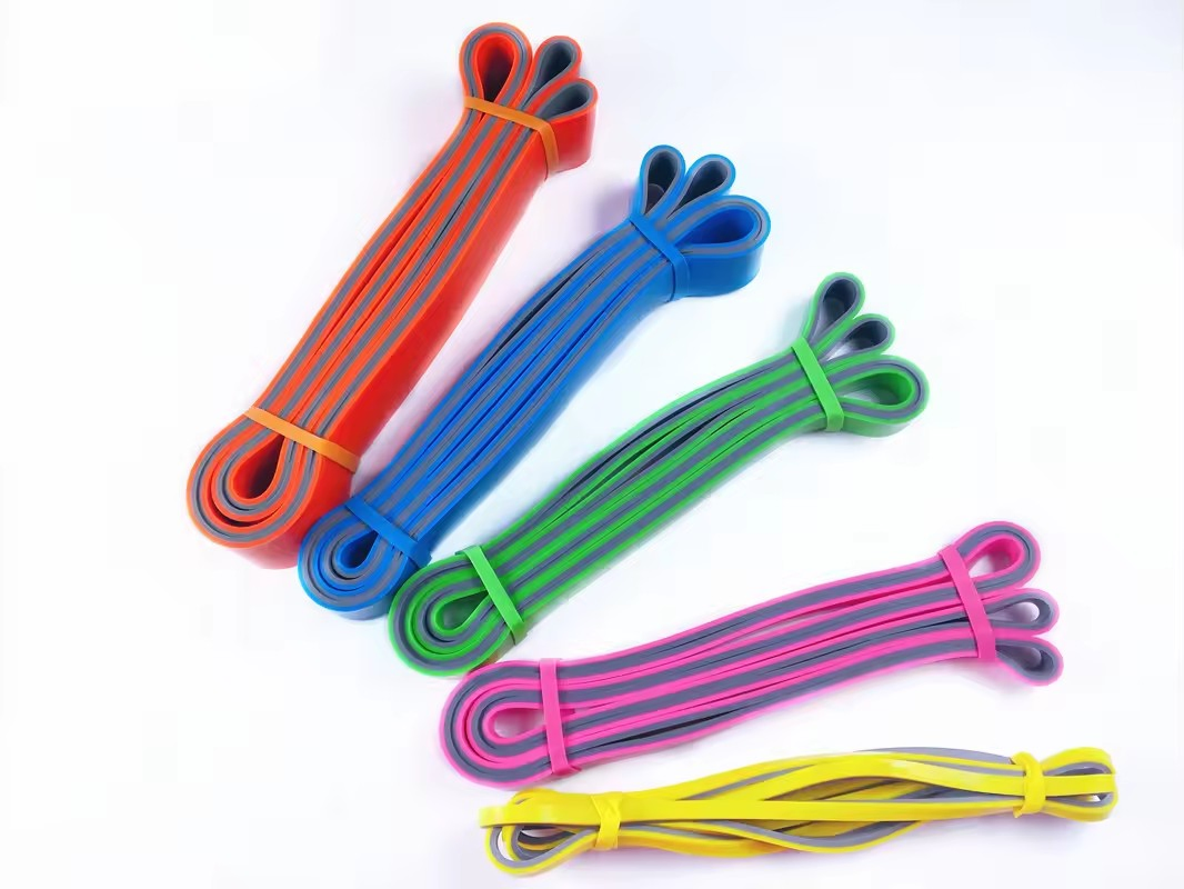 Non Slip Durable OEM Fitness Elastic Band Custom Logo Gym Door Thick Latex Resistance Bands for Exercises