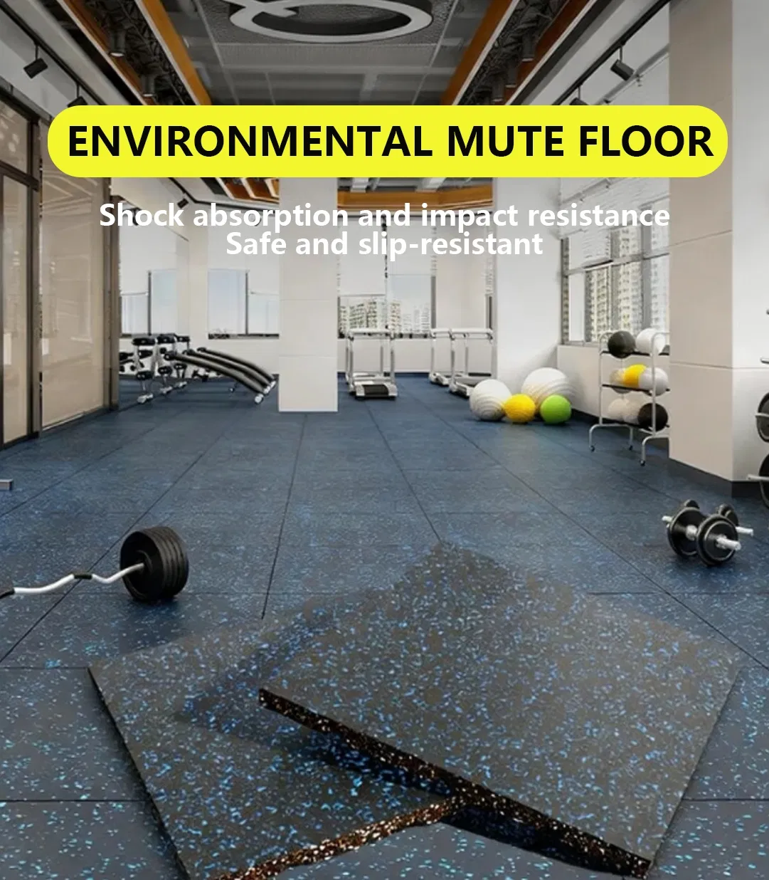 Durable Gym Rubber Flooring