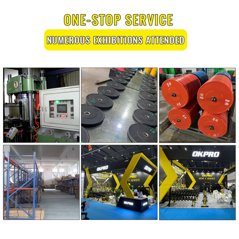 Wholesale Fitness Equipment Competition Standard Bumper Plate Gym Black Rubber Weight Plate