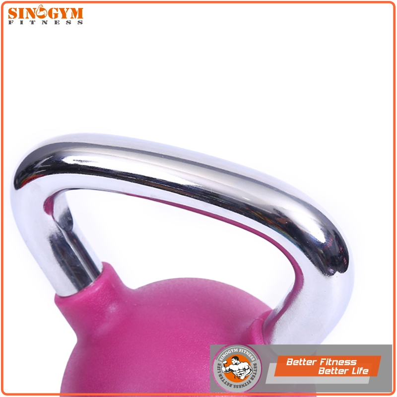 Chromed Handle CPU Coated Gym Fitness Equeipment Weightlifing Kettlebell