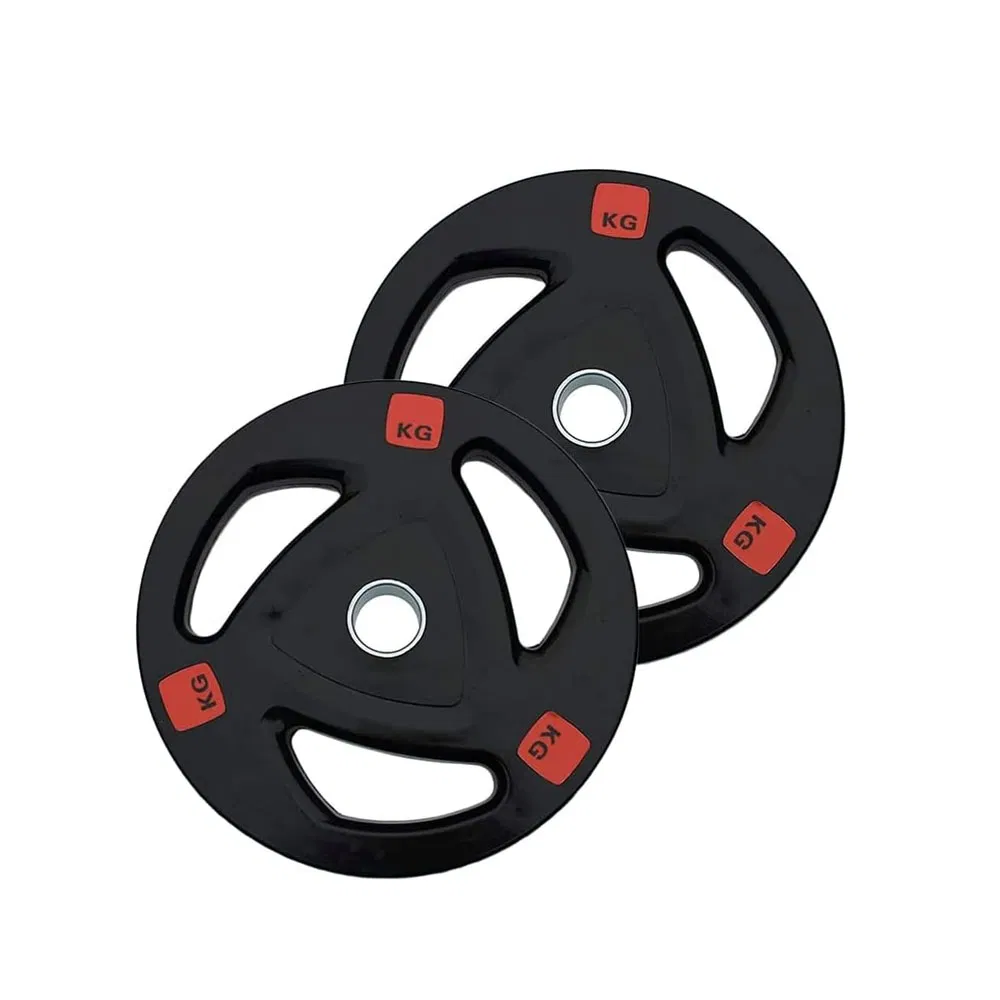 Factory High Quality Custom Logo Fitness Gym Weight Bumper Plate Rubber Coated Barbell Plate