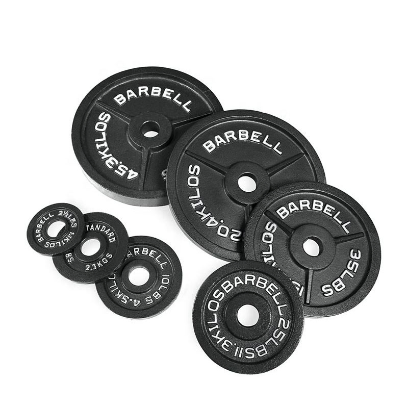 Gym Fitness Bumper Plates Weight Disc for Barbell Cast Iron Weight Plates