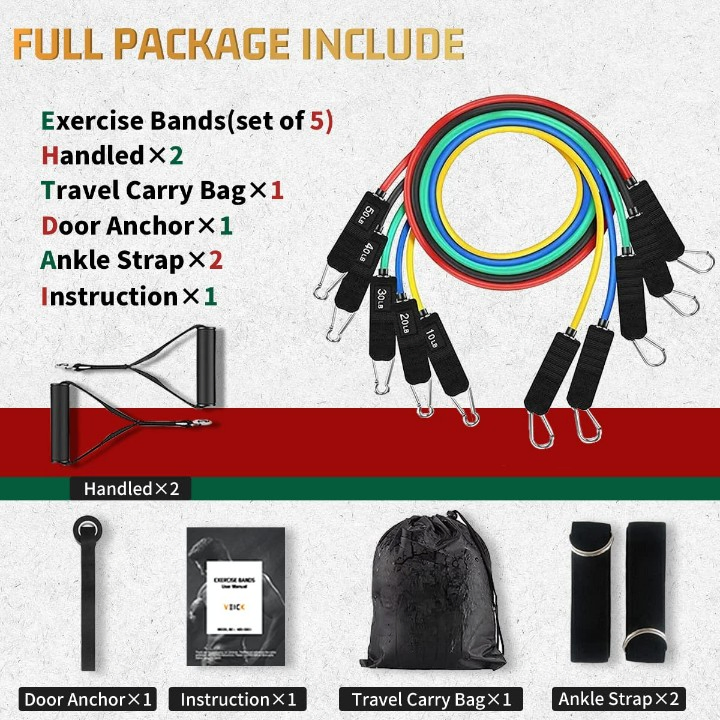 ODM Exercise Bands Handles Men Women Strength Training Equipment Home Resistance Band