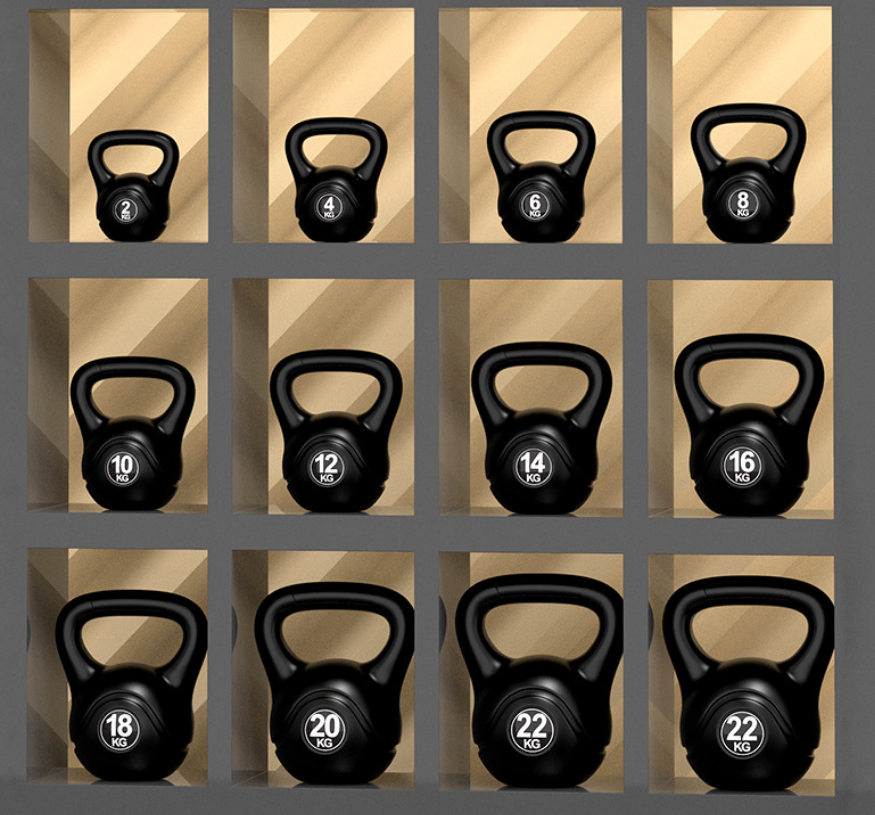 Compact Set for Full-Body Workouts and Easy Storage Kettlebell