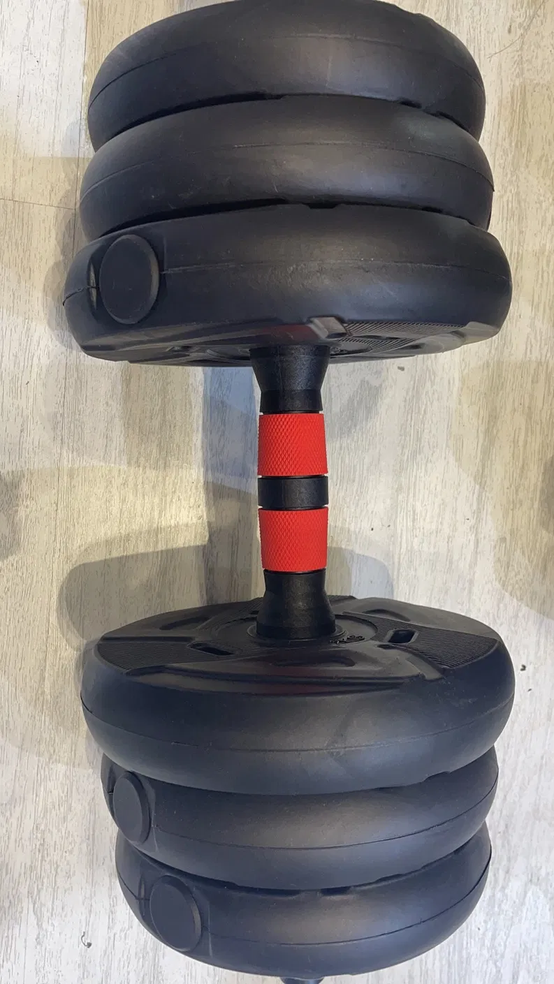 10kg Environment-Friendly Vinyl Adjustable Dumbbell Barbell