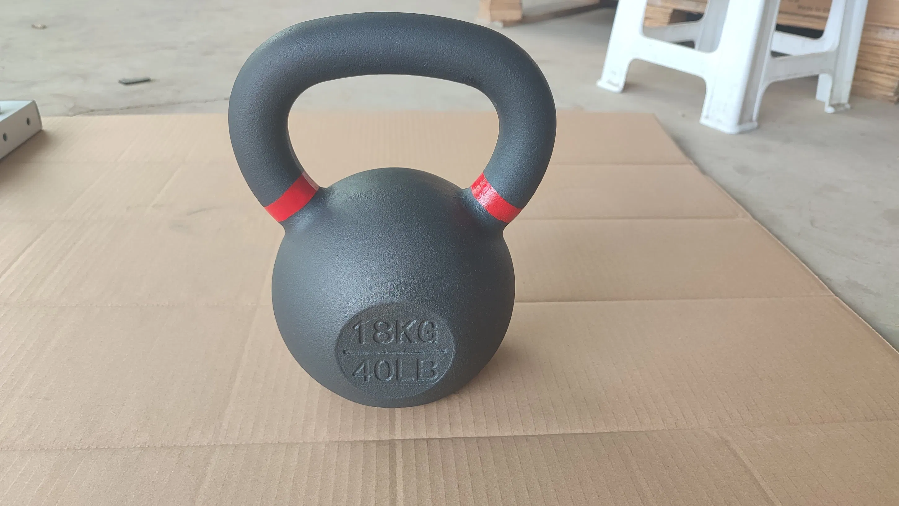80kg Engraved Kg Lb Pesa Rusa Gym Weight Fitness Casting Iron Kettlebell