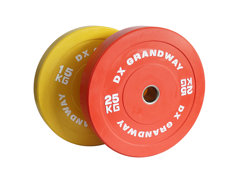 Colorful Rubber Bumper Plates Customized Logo Weight Plate