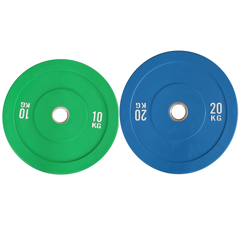 Professional Gym Fitness Equipment Weight Lifting Bumper Plates Color Barbell Plates