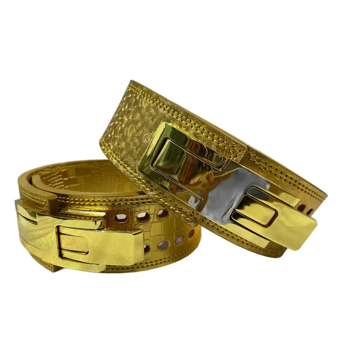 Gold Color Squat Training Hard Pull Cowhide Fitness Weightlifting Belt