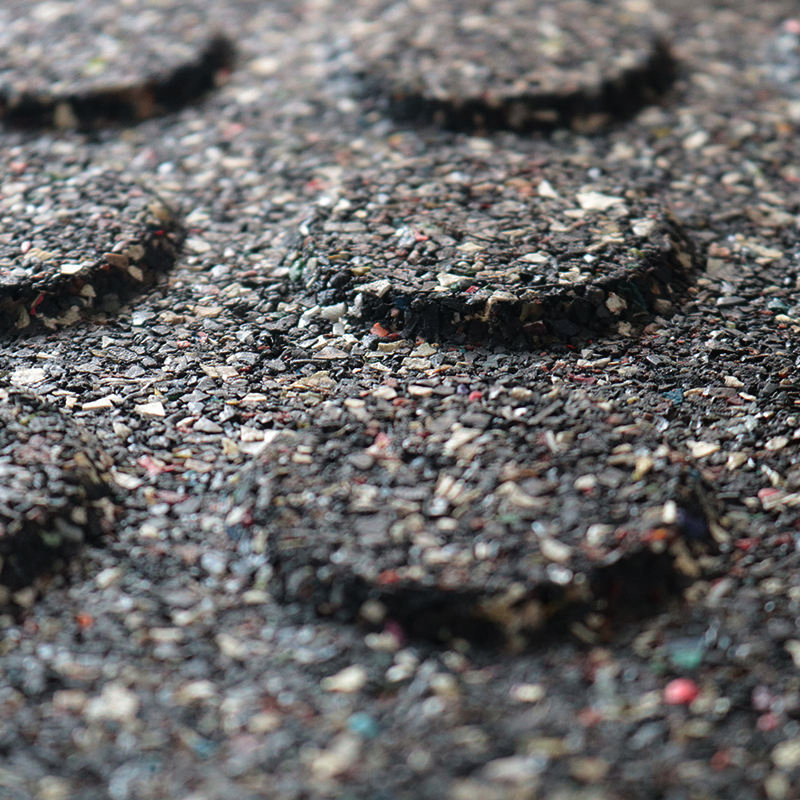 Factory Custom EPDM Rubber Flooring Interlock Colorful Fleck DOT Rubber Gym Mat