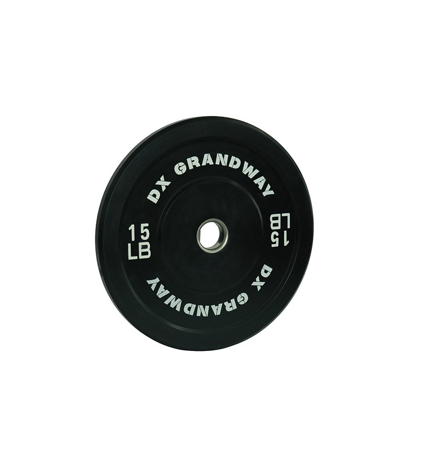 Black rubber bumper plates