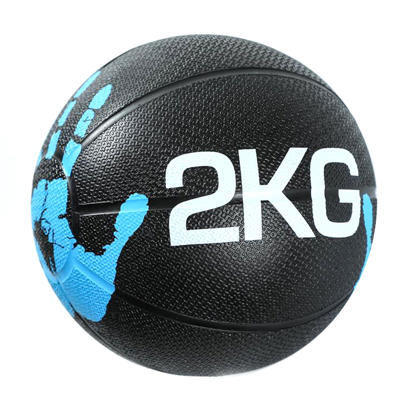 Rubber Medicine Ball with Double Grip 1-10kg Iron Sand Custom Logo Med Ball Lbs for Dynamic Multifunctional Exercise