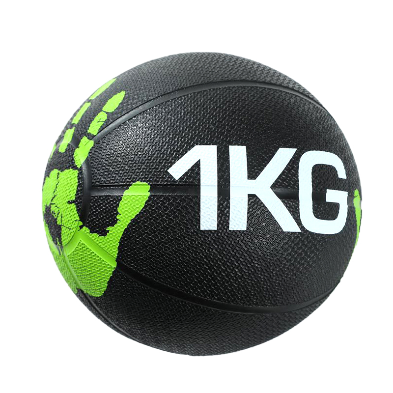 Rubber Medicine Ball with Double Grip 1-10kg Iron Sand Custom Logo Med Ball Lbs for Dynamic Multifunctional Exercise