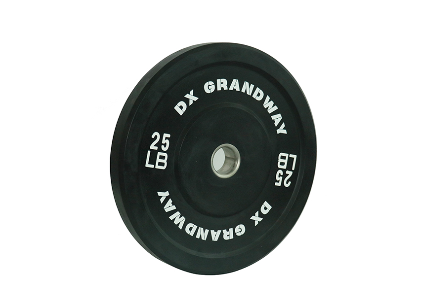 Black Rubber Bumper Weight Plates for Strength Training