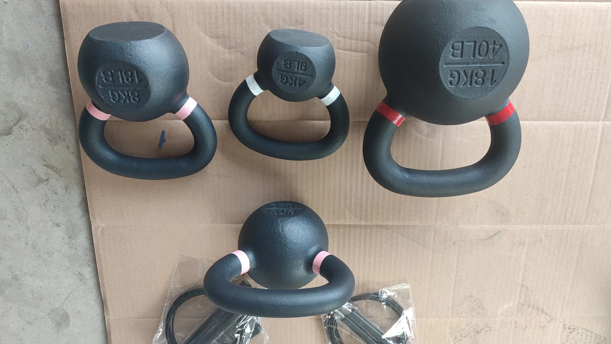 80kg Engraved Kg Lb Pesa Rusa Gym Weight Fitness Casting Iron Kettlebell