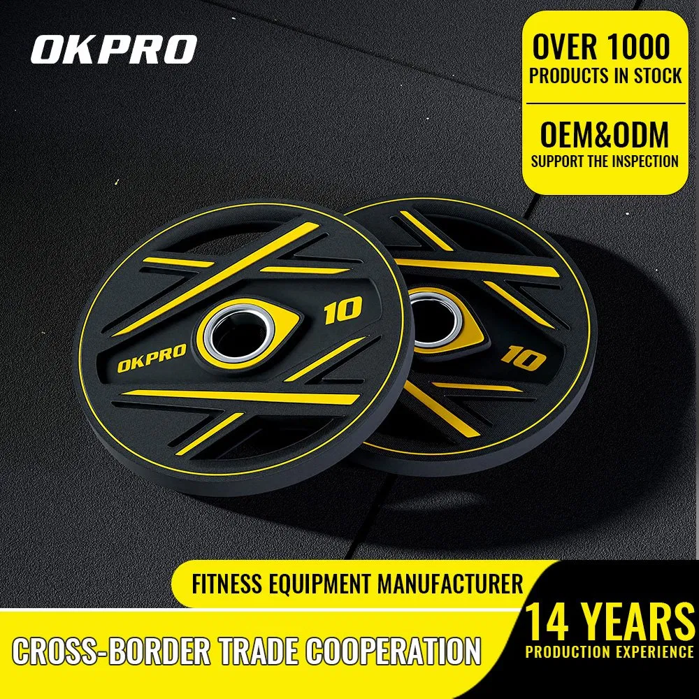 Wholesale Custom Logo CPU Bumper Plate Free Weight Gym Barbell Weight Plate