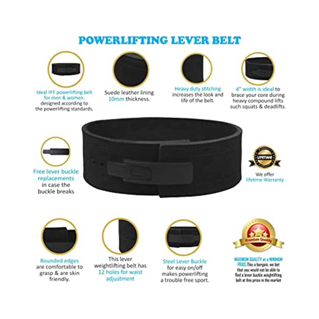 OEM High Quality Bodybuilding Weight Strength Training Back Support Gym Sports Equipment Fitness Waist Powerlifting Weightlifting Belt