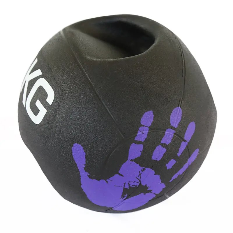 Versatile Dual Grip Rubber Medicine Ball for Dynamic Workouts