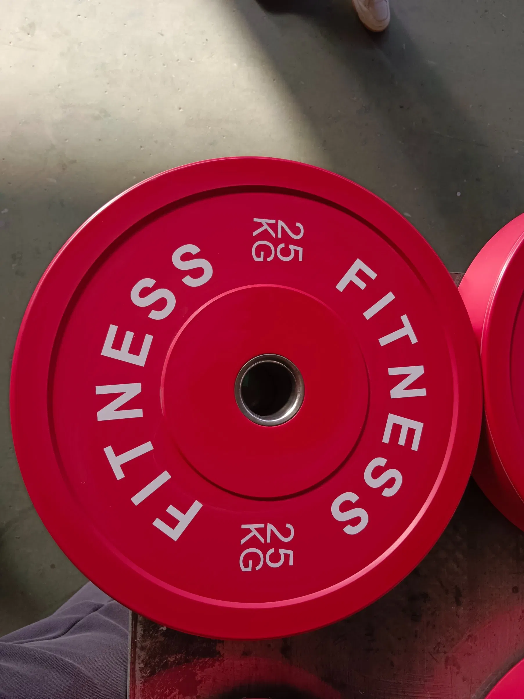 Colorful Eco Bumper Plates Fitness Custom Logo Weight Plate for Strength Training Gym