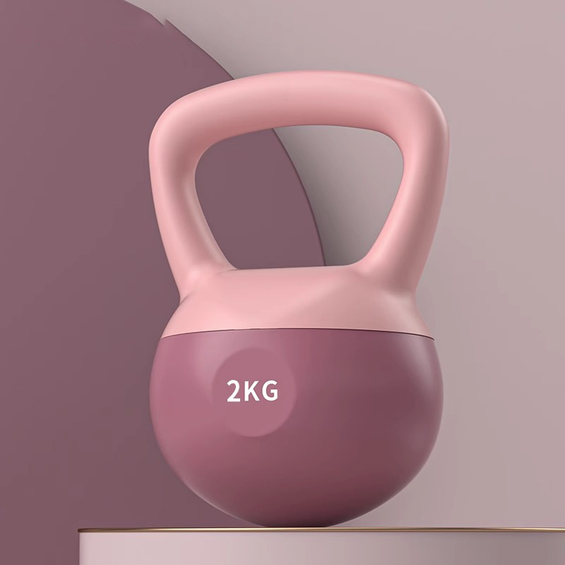 Soft Kettlebell with Steel Grit for Enhanced Home Fitness Training