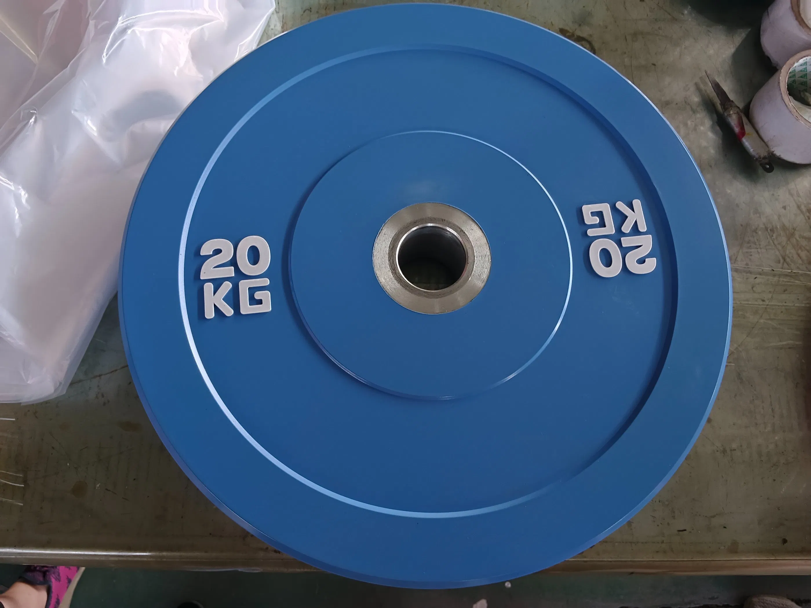 Colorful Eco Bumper Plates Fitness Custom Logo Weight Plate for Strength Training Gym