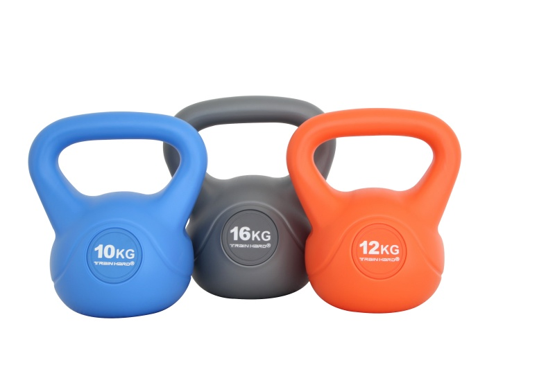 Balanced Cement Kettlebell with Color Coded Kettlebell Anti-Scratch, Fast Dispatch