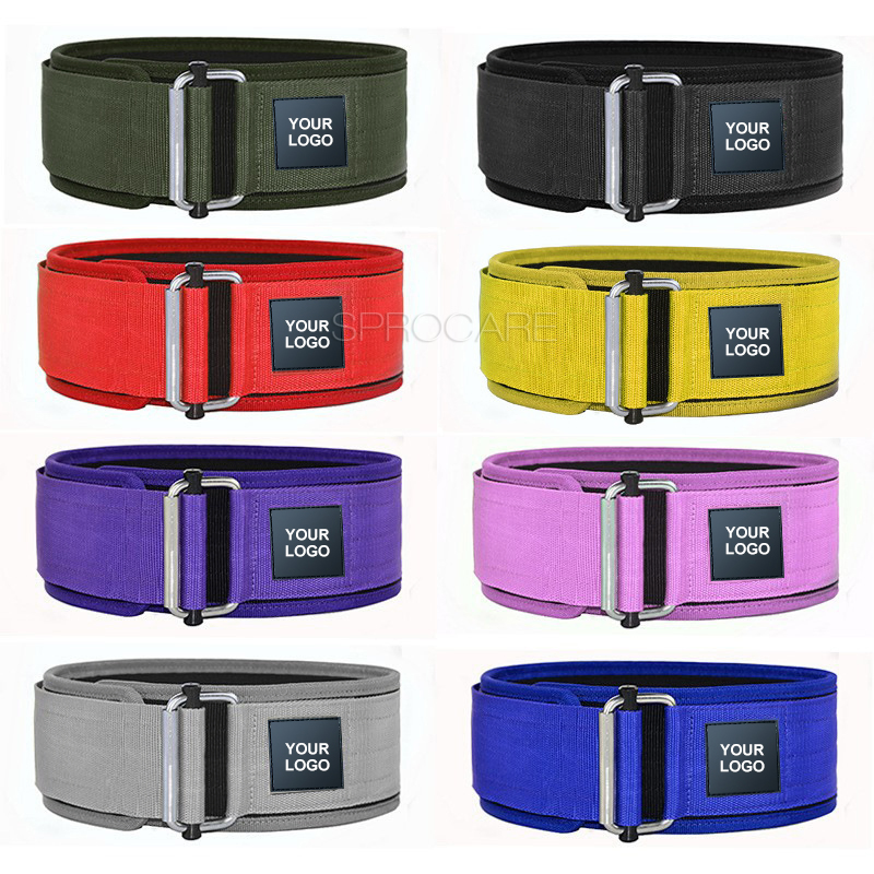 4"Premium Extra Layers Thick Weightlifting Belt for Lifting Support, Deadlift Training Belt