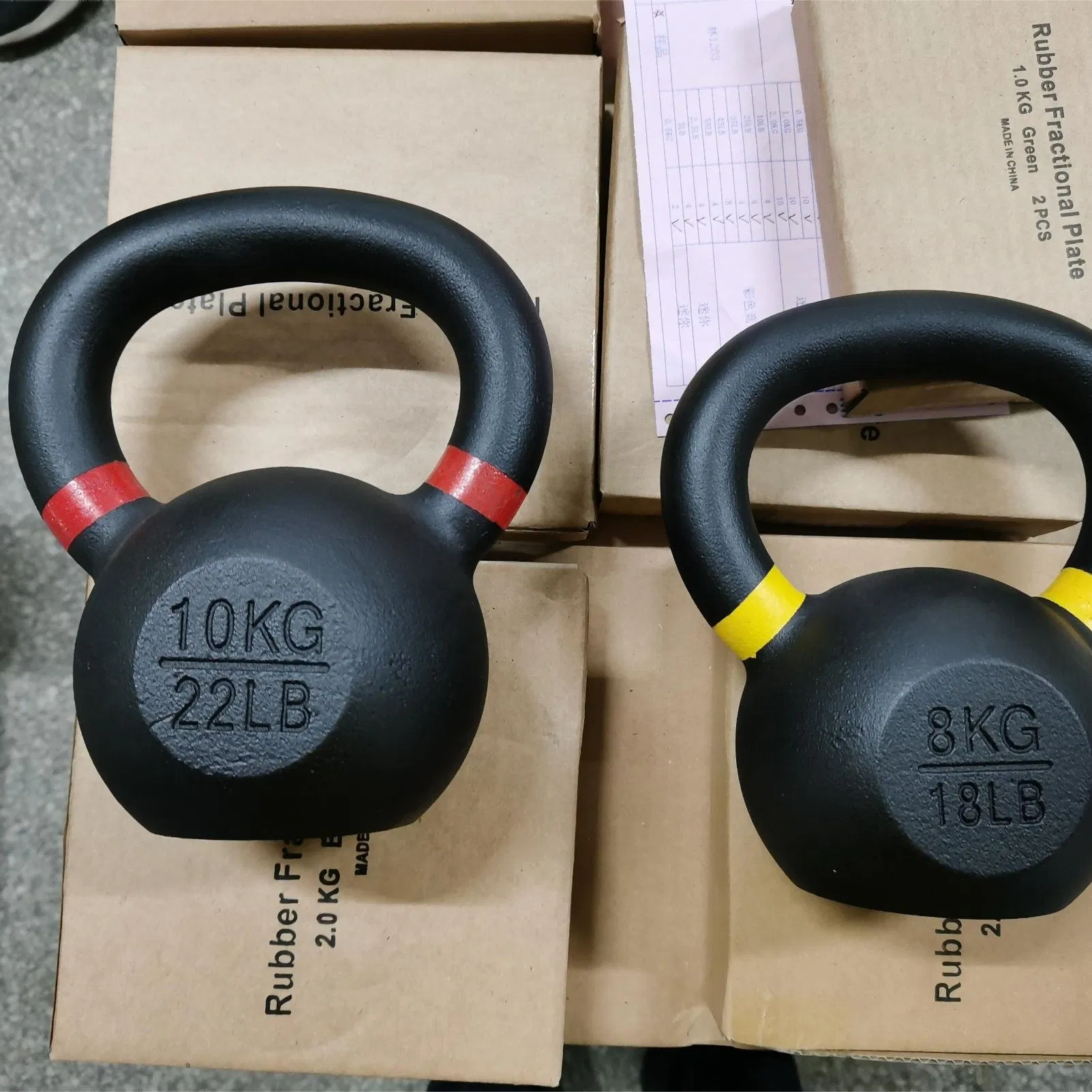 Leadman Factory Custom Competition Lb Kg Body Building Fitness Cast Iron Kettlebells